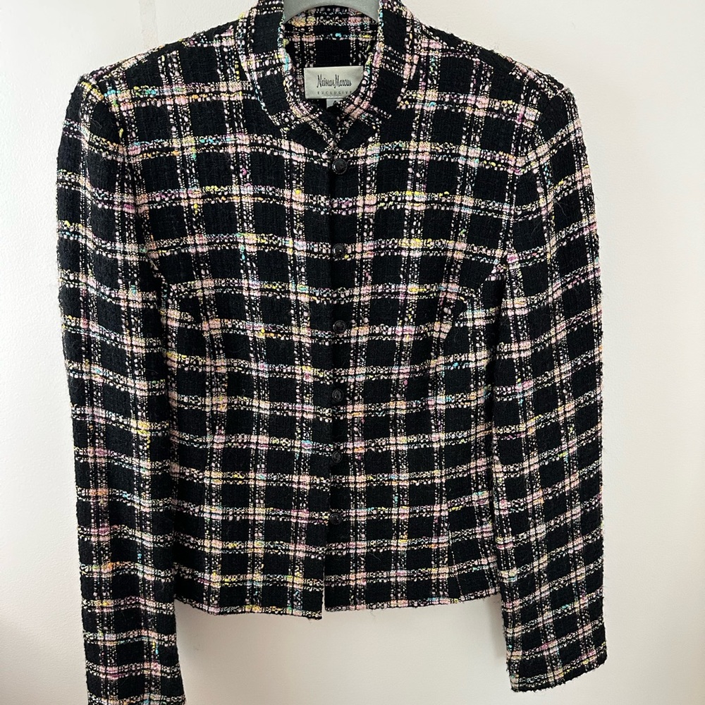 Vintage Elegant Neiman Marcus Tweed Boucle Jacket size 2 or 4
